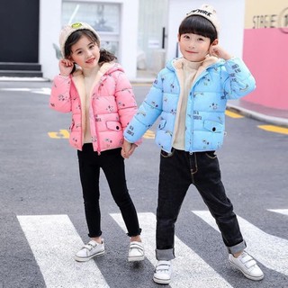 Áo phao lót lông hàng quảng châu cho bé trai và bé gái