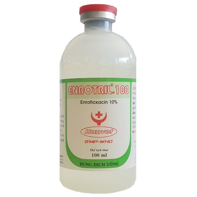 Lọ 100ml uống điều trị bệnh gà thành phần enrotril hanvet