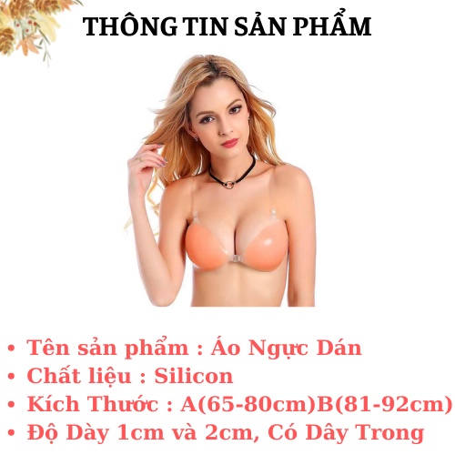 Áo Dán Ngực Cài Trước - Miếng Dán Ngực Silicon Siêu Dính AMYBRA D4949