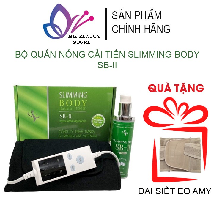 Bộ Ủ Nóng Tan Mỡ Slimming Body 2 Cải Tiến, Đai Nịt Quấn Nóng Thải Mỡ Thừa, Thon Gọn Eo SB-II Lấy Lại Vóc Dáng