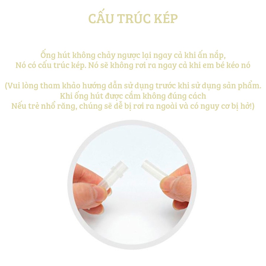 Cốc Tập Uống Và Đựng Đồ Ăn Dặm Cho Bé TGM Straw Snack Cup Chính Hãng Hàn Quốc