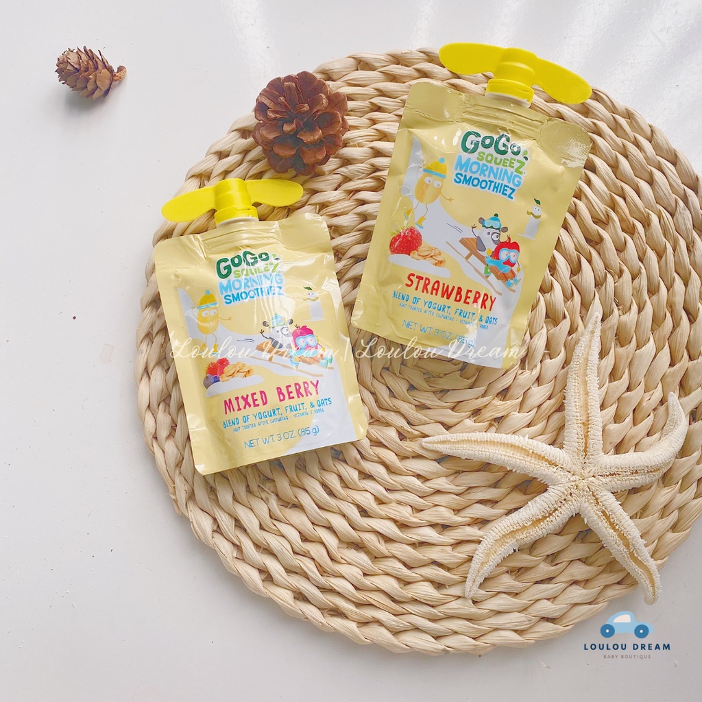 Sinh tố ăn sáng Gogo Squeez Morning SmoothieZ dinh dưỡng cho bé đủ vị (date mới nhất) [BAY AIR]
