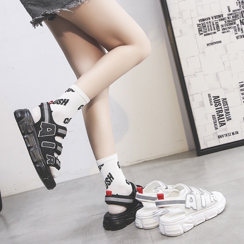 (2 MÀU) Sandal nữ thời trang Ulzzang nữ tính AIR phản quang siêu đẹp đế siêu êm