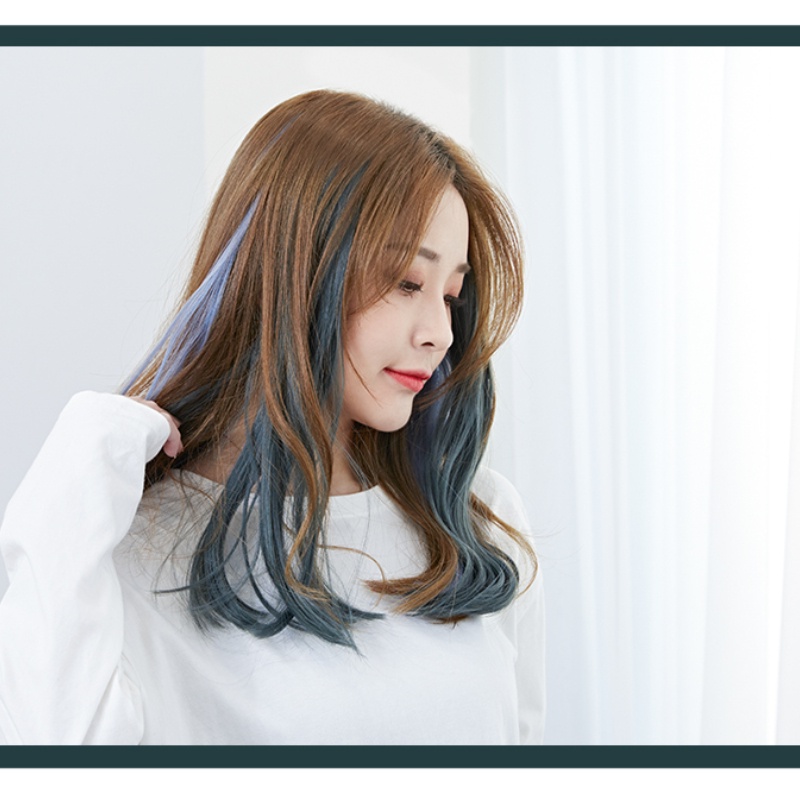 Bộ Tóc Giả Xoăn Nhiều Màu Sắc Thời Trang Cho Nữ