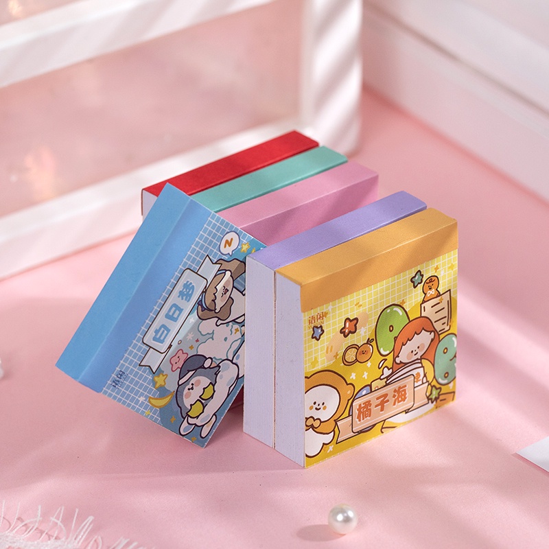 Bộ 50 Tờ sticker 77 Họa Tiết Hoạt Hình Vẽ Tay Trang Trí Thủ Công