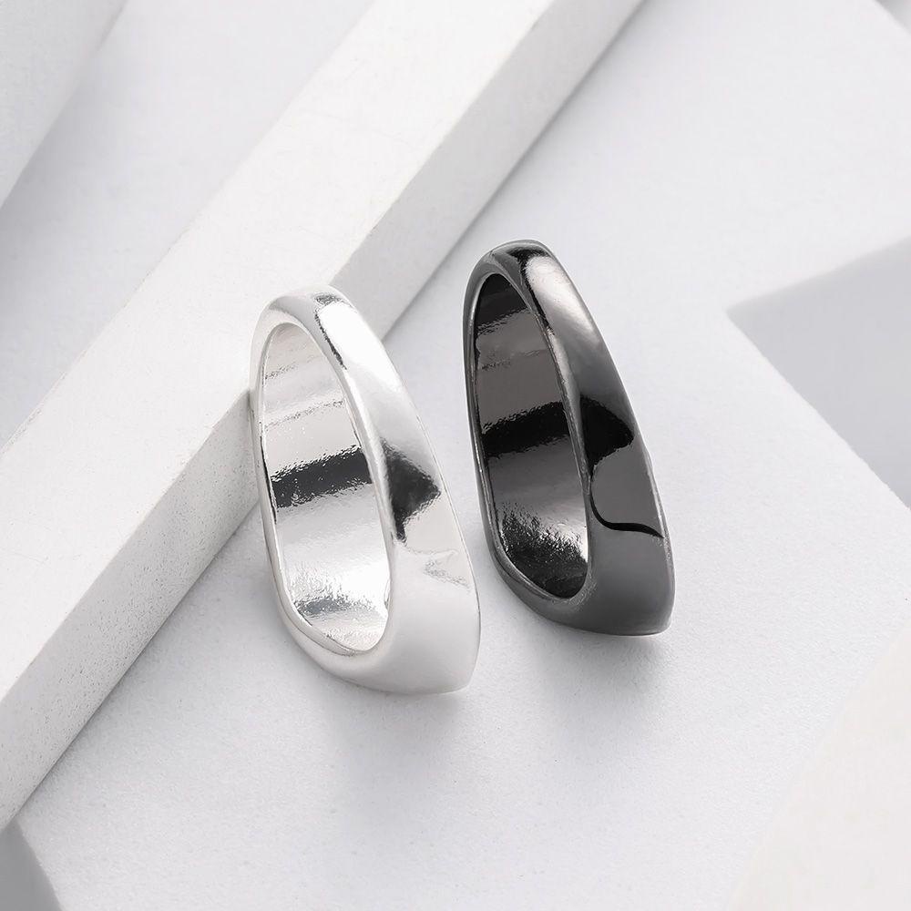 Một Cặp Nhẫn Đeo Ngón Tay Âm Dương Âm Dương Phong Cách Cổ Điển Đơn Giản Làm Quà Tặng Kỷ Niệm Cho Cặp Đôi