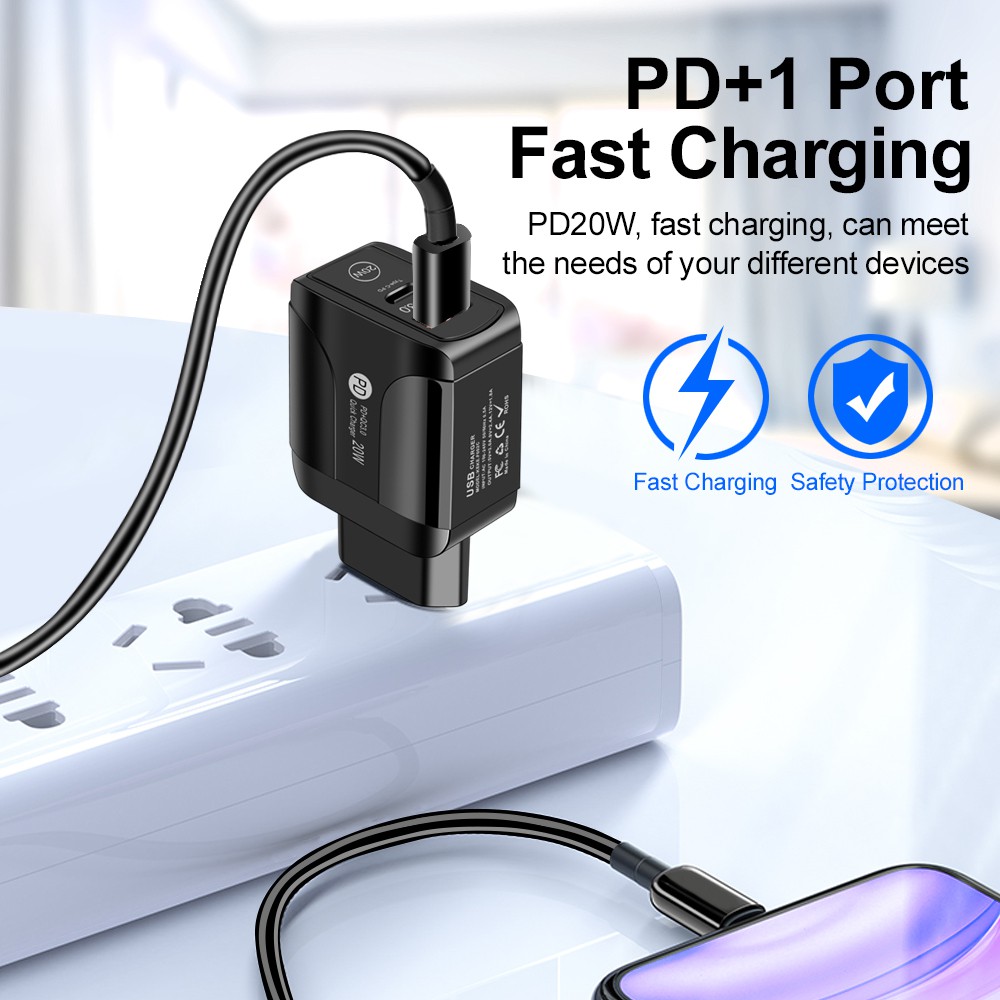 Củ Sạc Nhanh Pd20W + Qc3.0 Cho Iphone12 Pro Max