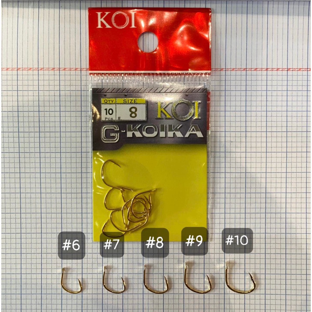 Lưỡi Koi G-KoiKa Lưỡi chuyên chép, phom ngắn có ngạnh