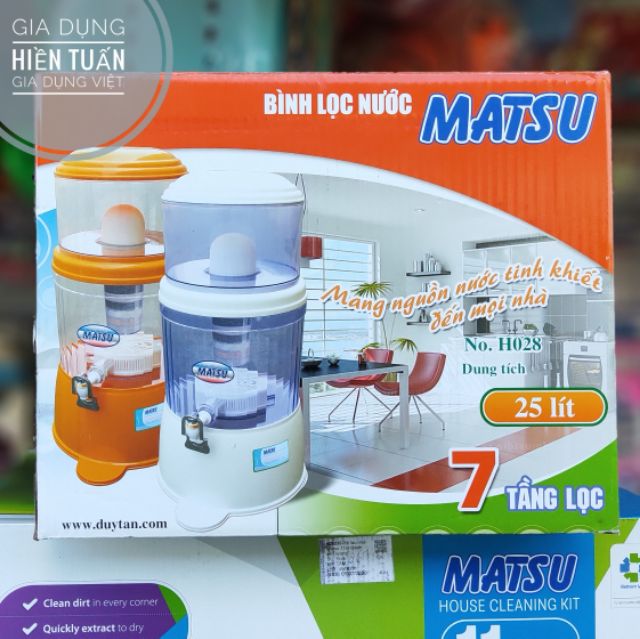 BÌNH LỌC NƯỚC MATSU 25L DUY TÂN