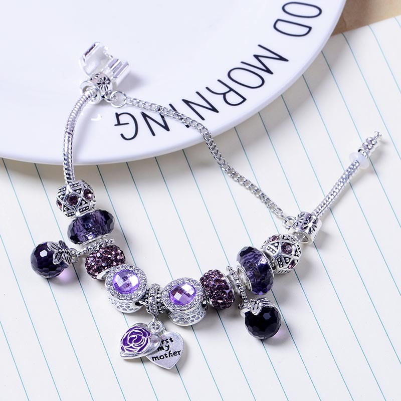 Vòng Tay Mặt Trái Tim Đính Đá Zircon 3 Màu Thời Trang Cho Nữ