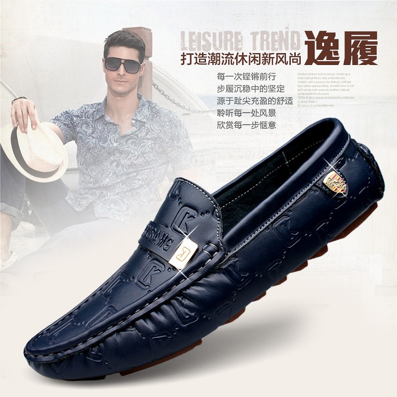 Giày lười bằng da thật dành cho nam