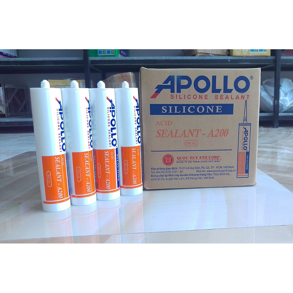 Keo Silicon Apollo A200💥 FREESHIP💥 Độ đàn hồi cao, khả năng kết dính tốt