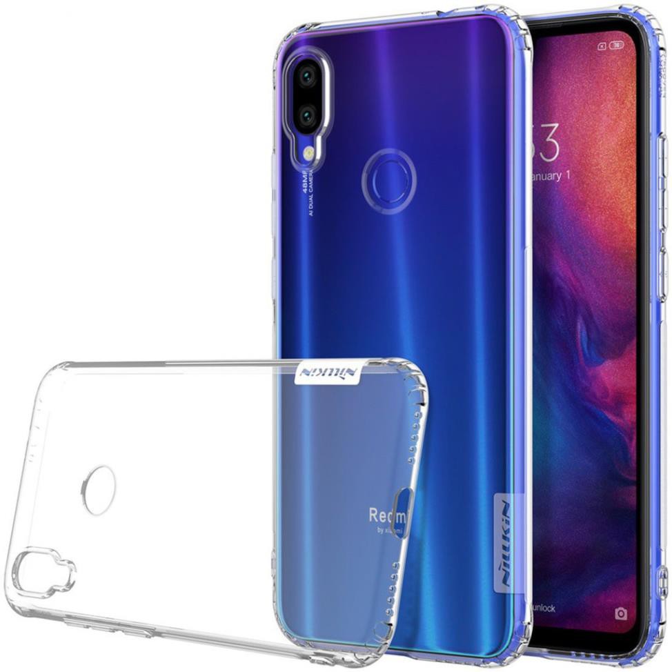 [BH 1 ĐỔI 1] Ốp lưng dẻo cho Xiaomi Redmi Note 7 hiệu Nillkin (mỏng 0.6mm, chống trầy xước) - Hàng chính hãng