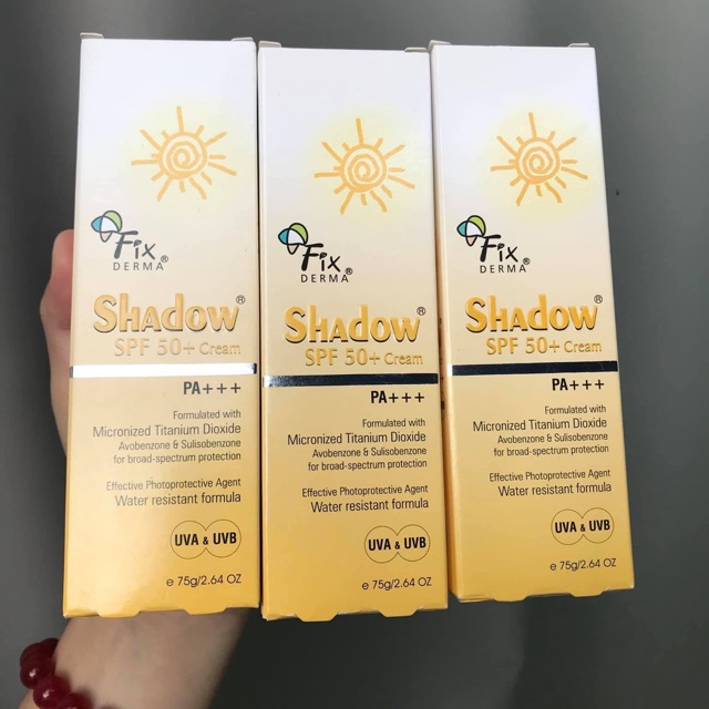 [CHÍNH HÃNG] Kem chống nắng Fixderma Shadow 75g - Chính hãng từ Bác sĩ Da liễu