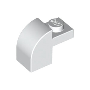 Gạch lẻ LEGO chính hãng Brick 1 x 2 x 1.33 with Curved Top (6091 / 32807)