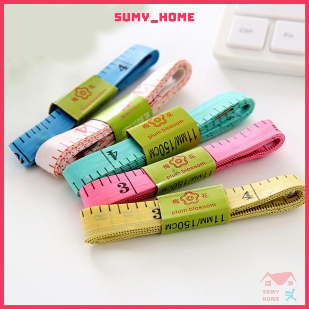 Thước dây may đo quần áo eo bụng chiều cao mini nhỏ nhắn đồ dùng gia đình tiện ích dài 150cm độ chính xác cao SUMYHOME
