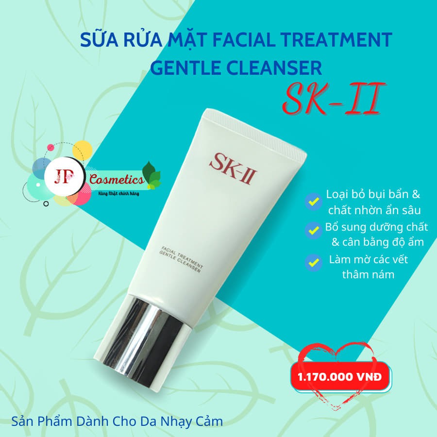 (Đủ bill) Sữa Rửa Mặt SK-II Facial Treatment Gentle Cleanser 120g Nhật Bản