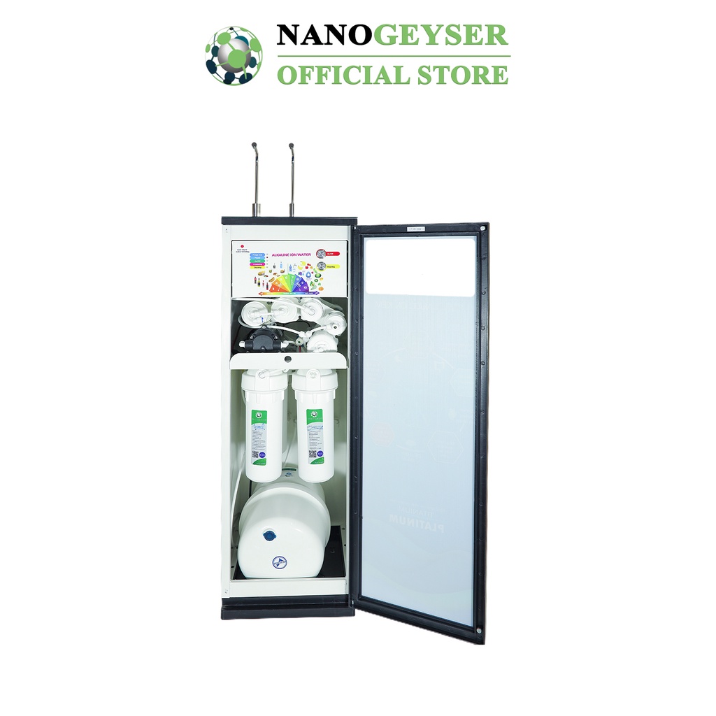 Máy lọc nước Ion Kiềm Nano Geyser, 2 chế độ nước Tinh khiết và Ion kiềm, BH 5 năm