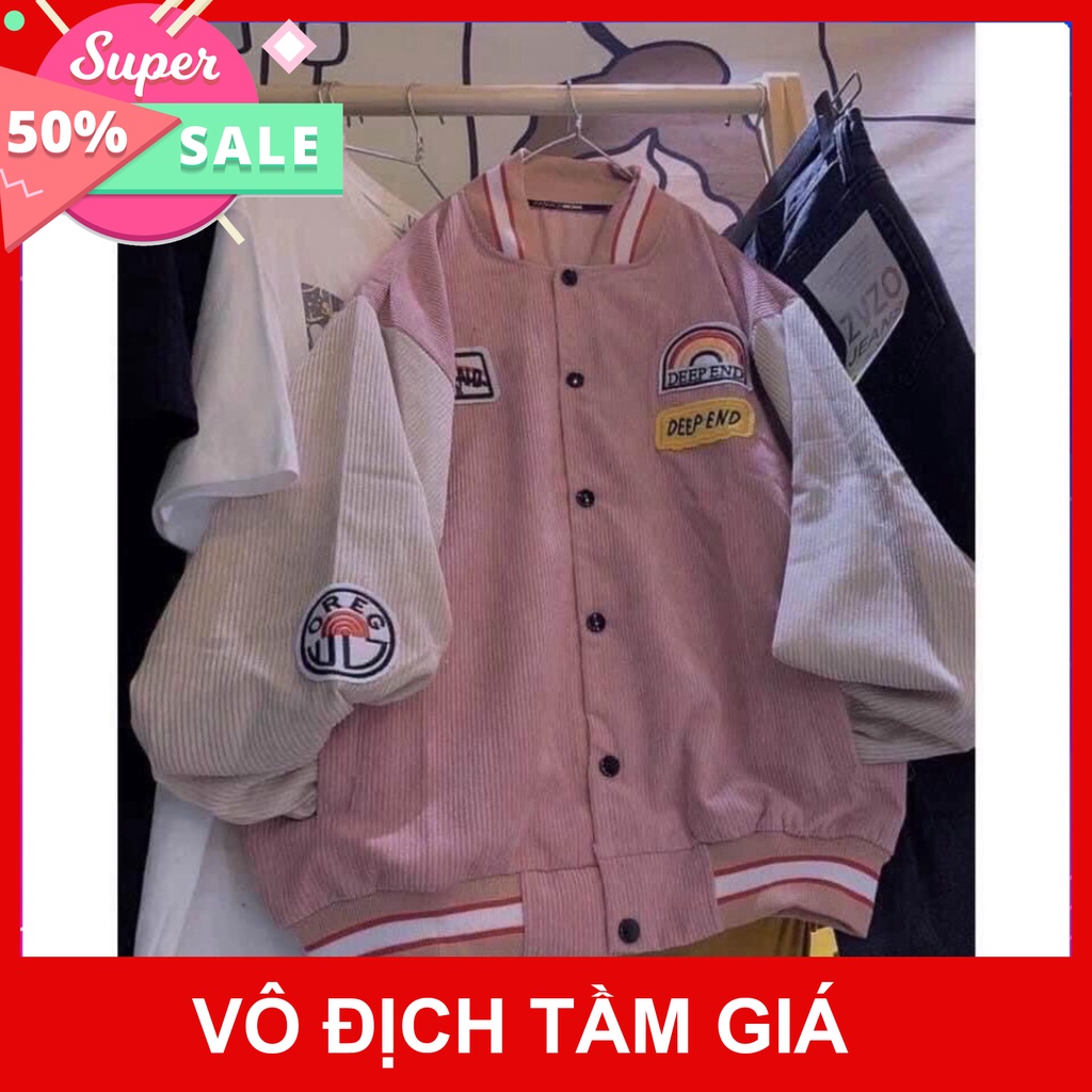 Áo khoác bomber nữ nam in logo cầu vồng, áo bomber chất nhung tăm hàng xịn,tốt,bền Q&amp;P