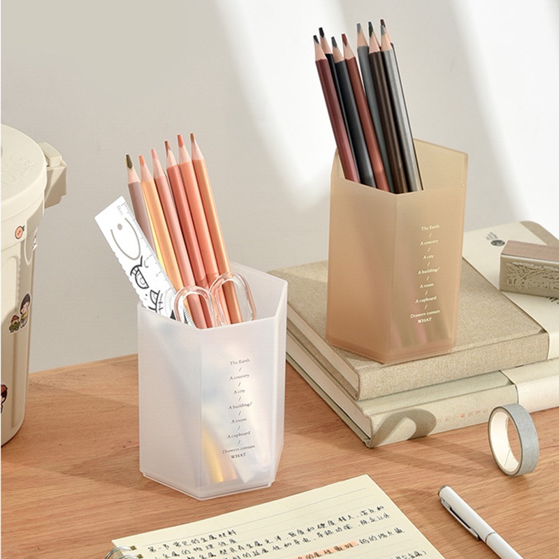 Ống đựng bút hình lục giác đơn giản phong cách bắc âu