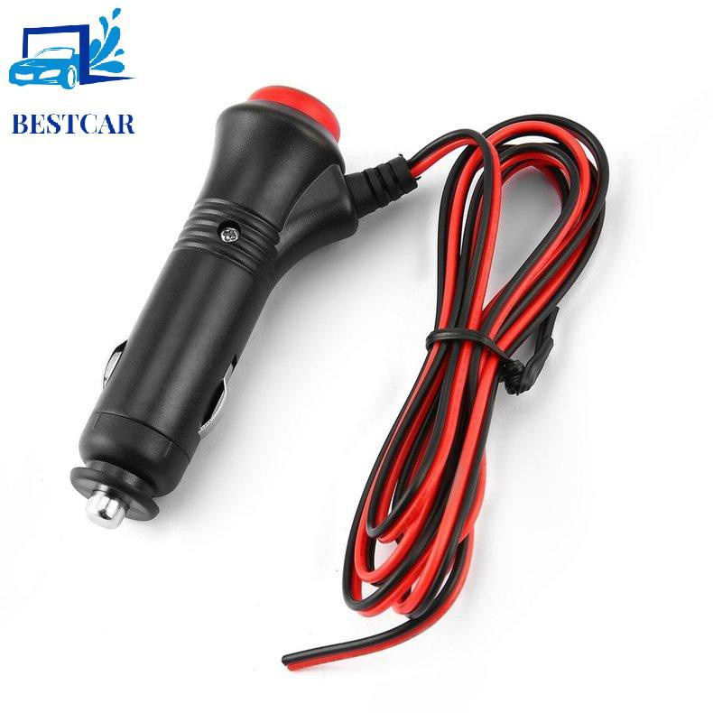 12V 24V Male Car Cigarette Lighter Socket Plug Connector On Off Switch 1.5m