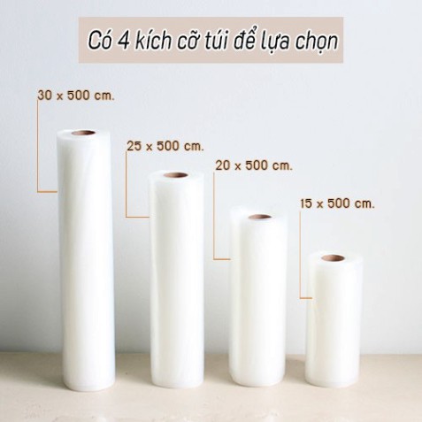 Túi Hút Chân Không 1 Mặt Nhám Cuộn B2D-Roll. Dùng Để Bảo Quản, Nâng Cao Giá Trị Sản Phẩm. Thương hiệu SGE Thailand !! f