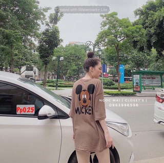 Áo Thun Form Rộng Tay Lỡ Mickey