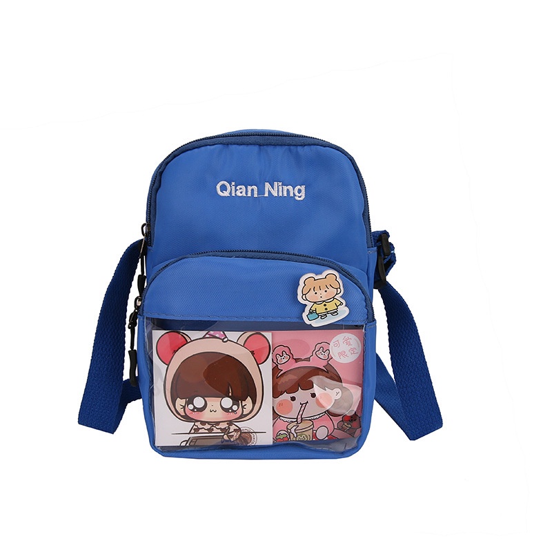 Túi Đeo Vai Mềm Mại Nhỏ Xinh Họa Tiết Hoạt Hình Phong Cách Vintage Cho Nữ Sinh