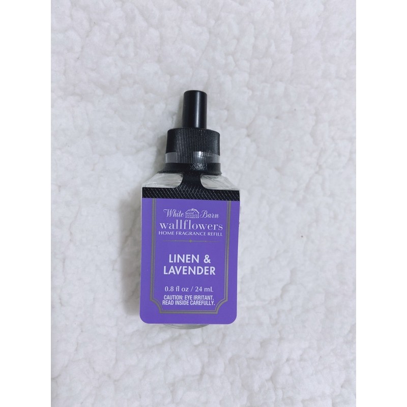 {Bill Mỹ} {1 Chai} Linen &amp; Lavender Tinh dầu Bath &amp; Body Works Wallflower Home Fragrance Refills 24ml và nhiều mùi khác