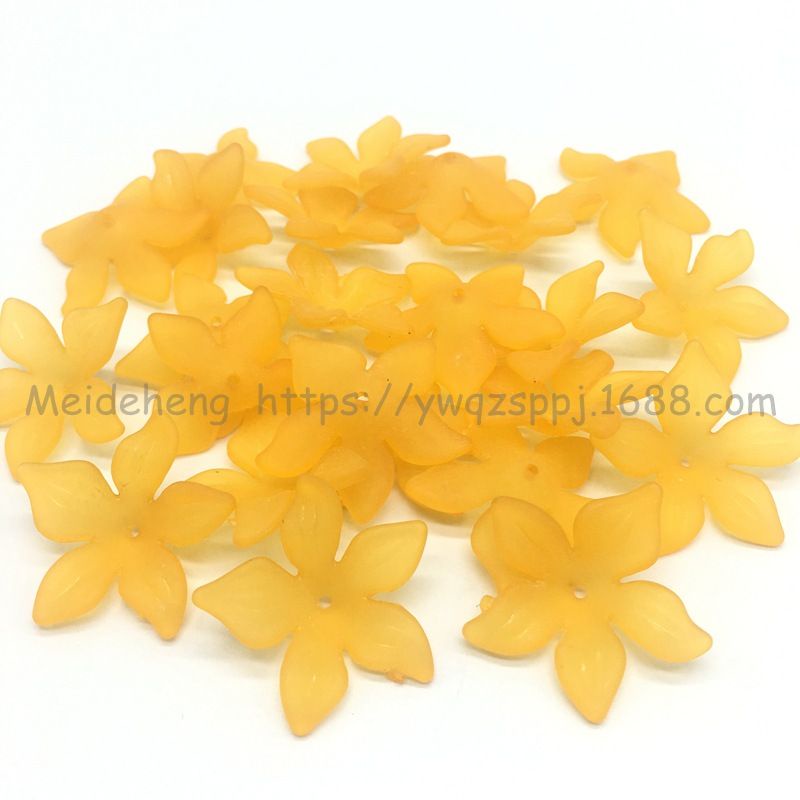 (50g)Hoa nhựa mộc lan cánh mờ 29mm, nguyên liệu làm trâm, trang sức cổ trang, nguyên liệu diy, Sỉ phụ kiện Khánh Huyền