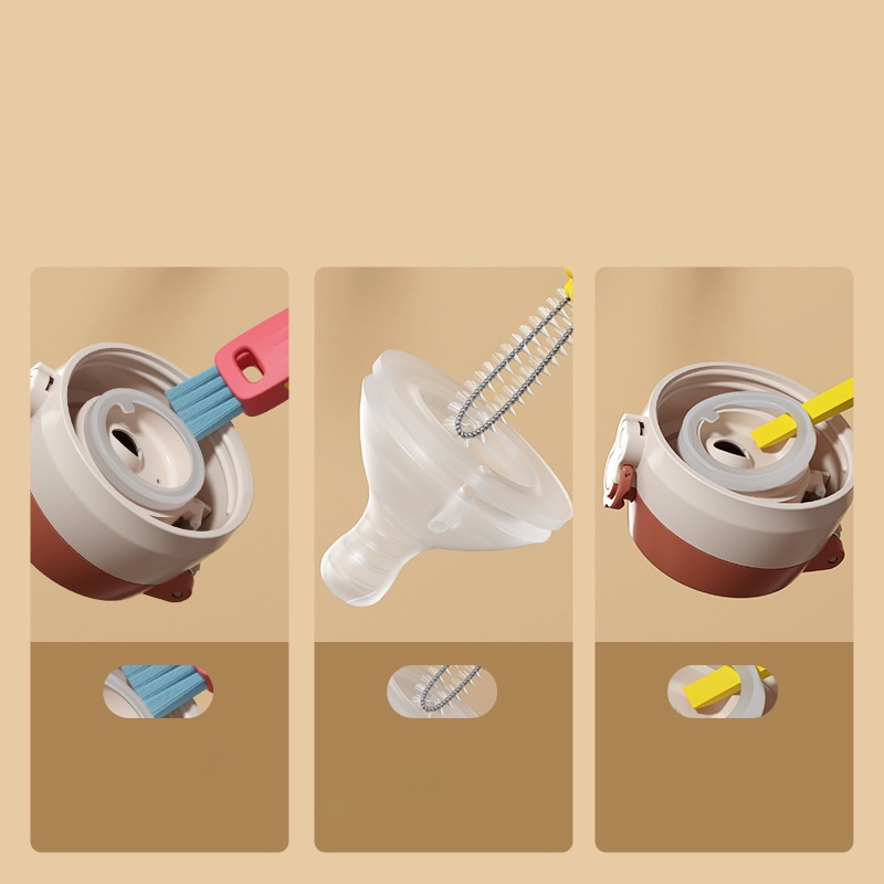 Cọ Vệ Sinh Nắp Chai Lọ / Cốc 3 Trong 1 Tiện Dụng