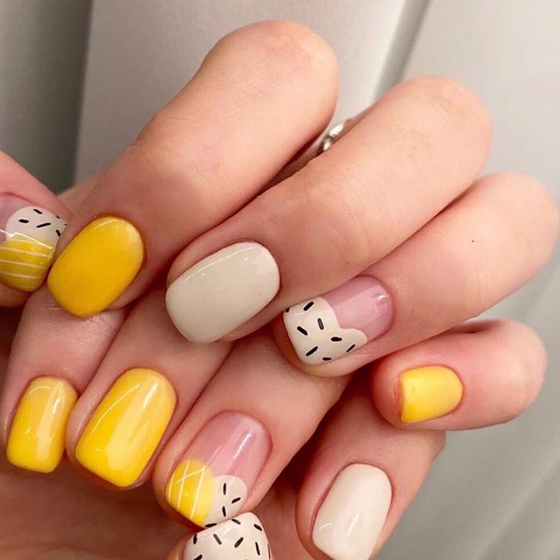 Nhãn Dán Trang Trí Móng Tay Họa Tiết Hoa Cúc 24 Kiểu Chống Nước Dạng Lột timetunnel