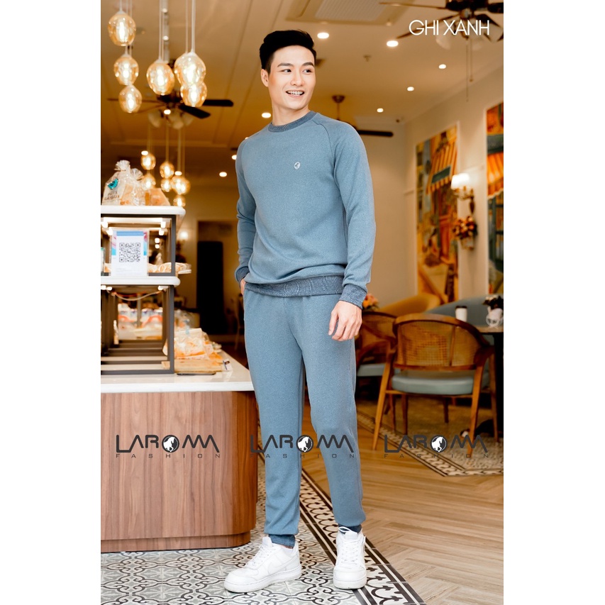 Bộ Nỉ Nam Cổ Chui Laro Co Giãn, Khử Mùi, Thơm Mát
