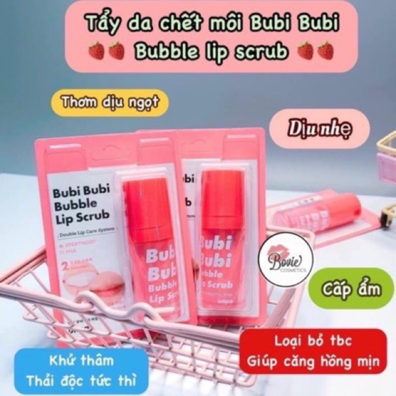 Tẩy da chết môi sủi bọt Bubi bubi lip