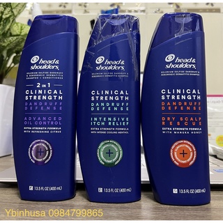 Dầu gội sạch gàu Head & Shoulder Clinical Strength 400ml của Mỹ