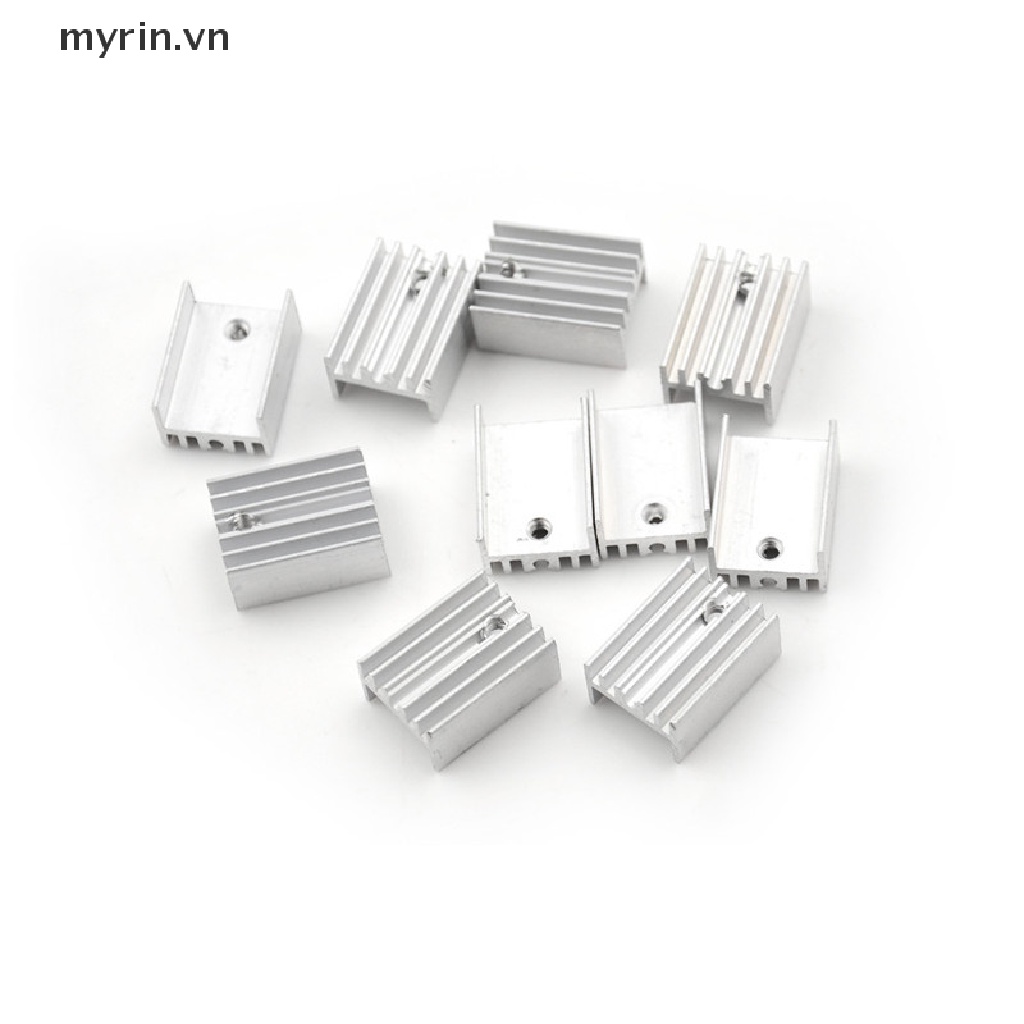 Set 10 Bộ Tản Nhiệt Bằng Nhôm Kích Thước 20x15x10mm Chuyên Dụng Cho TO-220 0 0 0 0 0