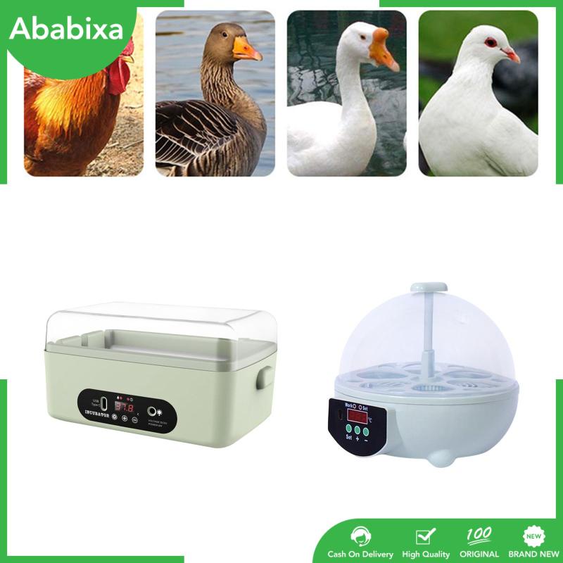 Máy Ấp Trứng Tự Động Kỹ Thuật Số Điều Khiển Nhiệt Độ Mini 6 Trứng Gà Vịt Vịt