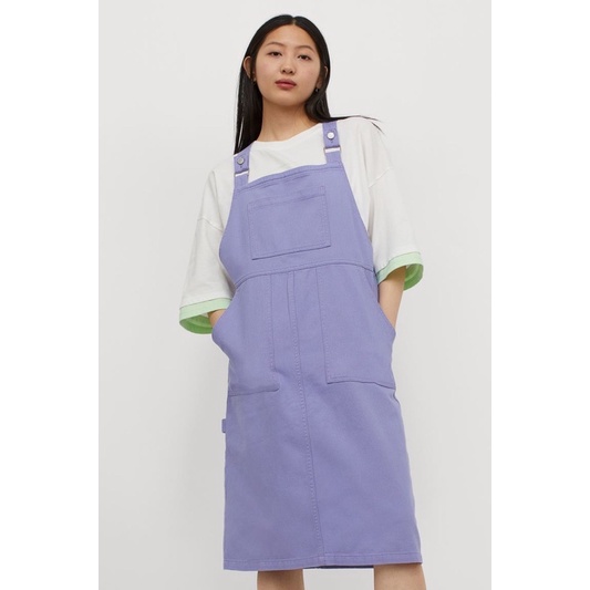 Váy yếm kaki nữ 2 dây thời trang, năng động của H&amp;M - Nhật