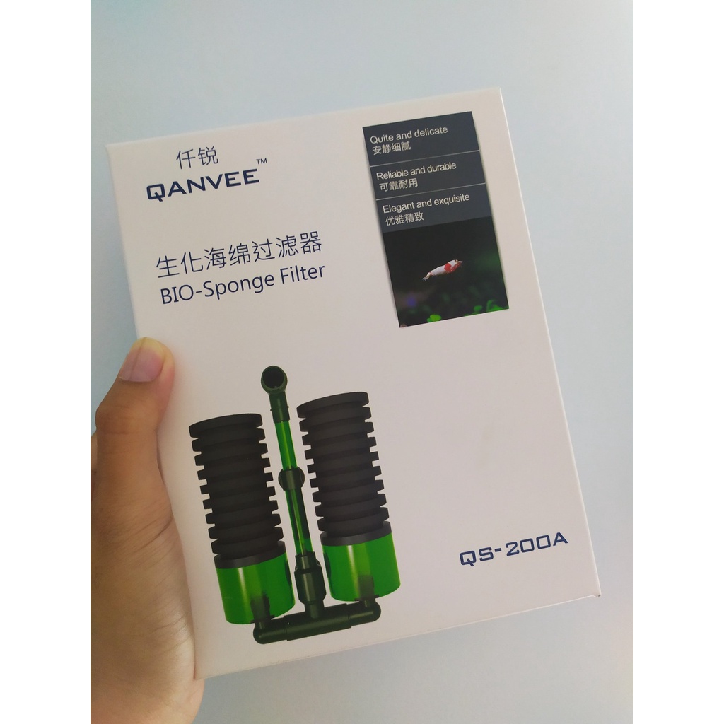 Lọc vi sinh bể cá cảnh QANVEE QS 100-A, QS-200A