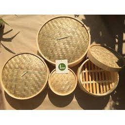 Xưởng sx- Xửng hấp tre/ Lồng hấp tre loại 1 tầng và 2 tầng - Tre VN