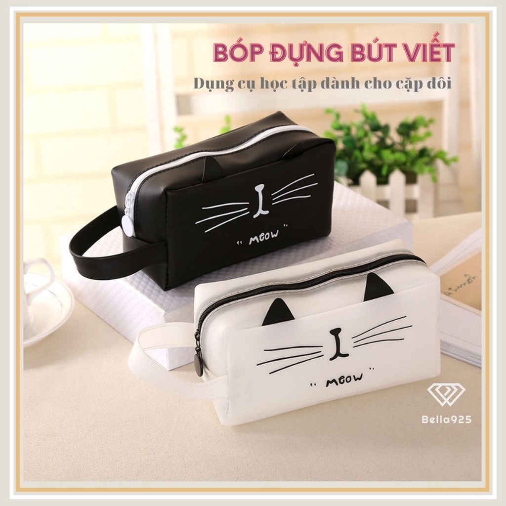 Bóp viết Bella925 ví đựng bút viết họa tiết đơn giản dành cho cặp đôi tiện lợi