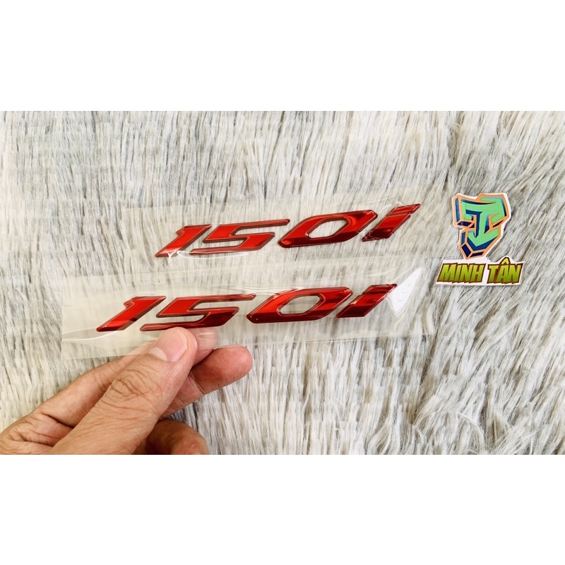 Tem số nổi zin 150i hàng cao cấp, sắc nét.