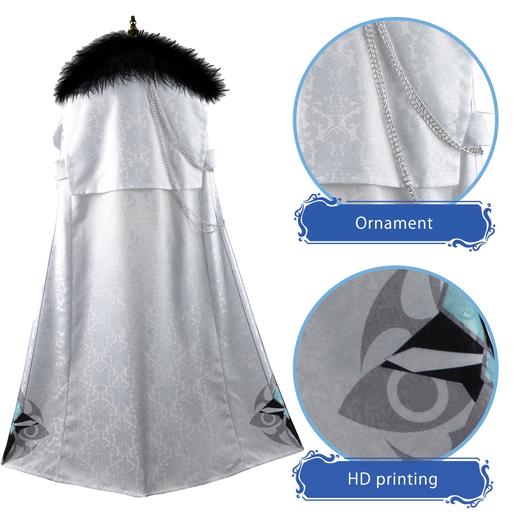 Hjoloun Genshin Va Chạm Fatui Pantalone Tartaglia Game Anime Khăn Choàng Cổ Hóa Trang Halloween Và Tiệc Giáng Sinh