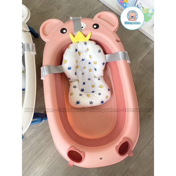 CHẬU TẮM GẤP GỌN KÈM PHAO GẤU