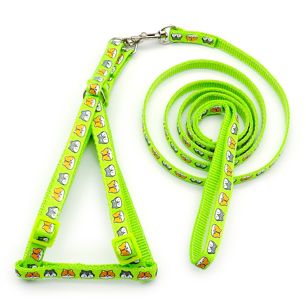1 Dây Đai An Toàn Họa Tiết Hoạt Hình Dễ Thương Có Thể Điều Chỉnh Cho Thú Cưng