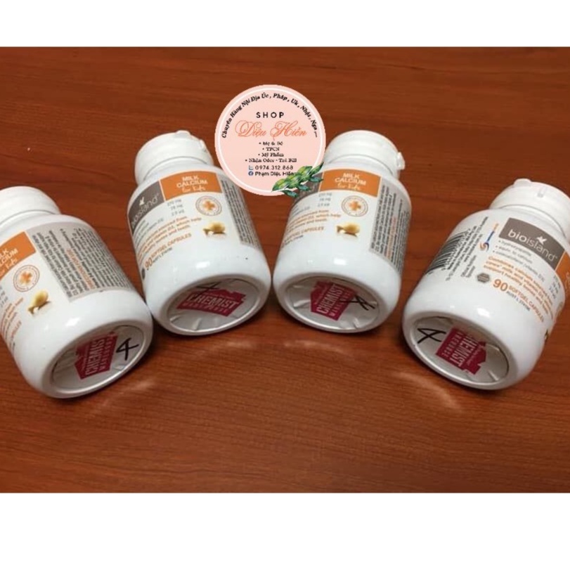 ( Tem Chemist) Canxi Bioisland cho bé hộp 90 viên, Úc