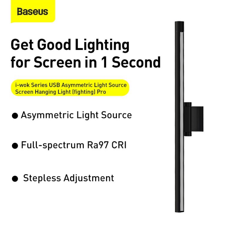Đèn LED treo màn hình Baseus Bản Pro dạng thanh dài có thể điều chỉnh được dành cho màn hình máy tính.