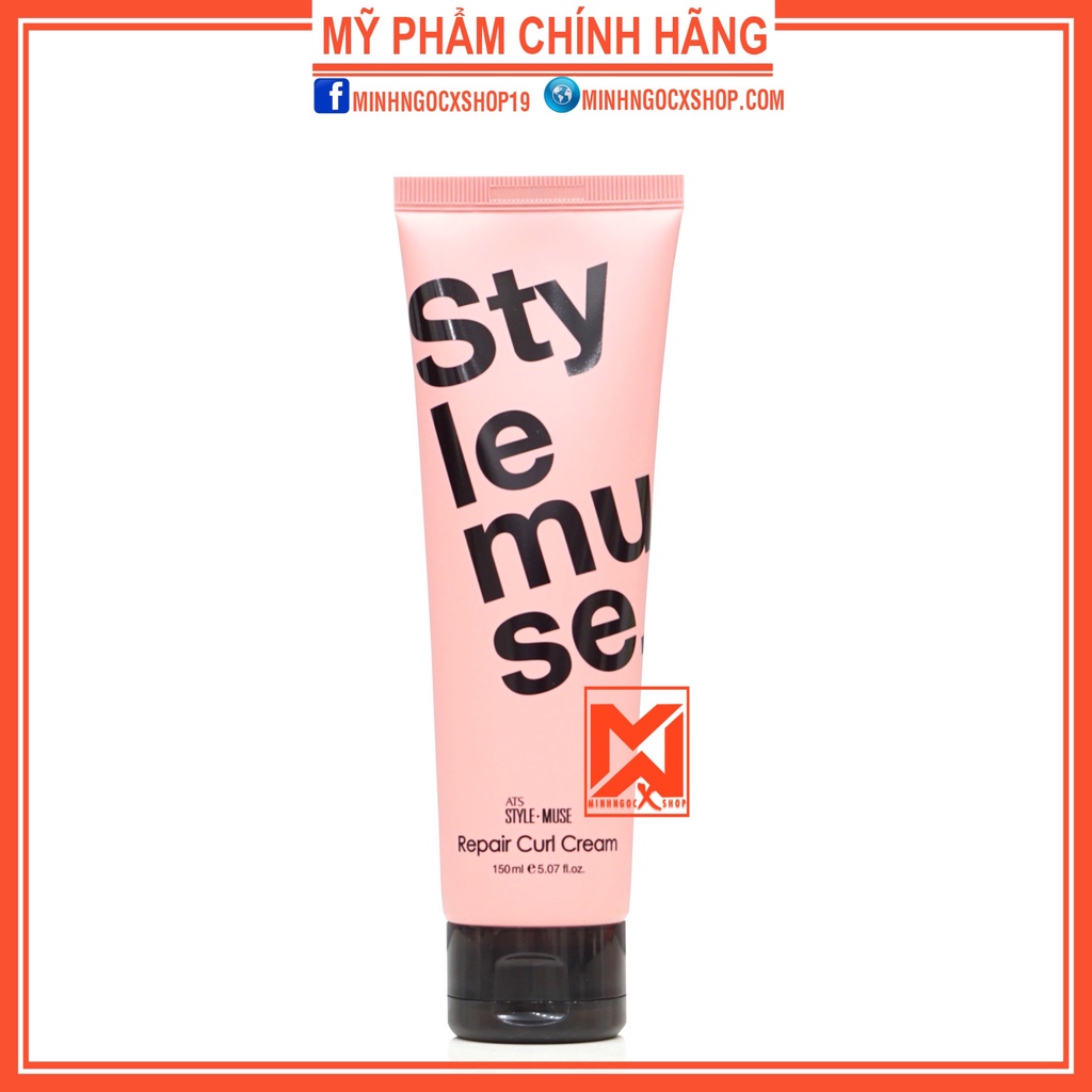 Kem tạo kiểu cho tóc xoăn ATS Stylemuse Repair Curl Cream 150ml chính hãng