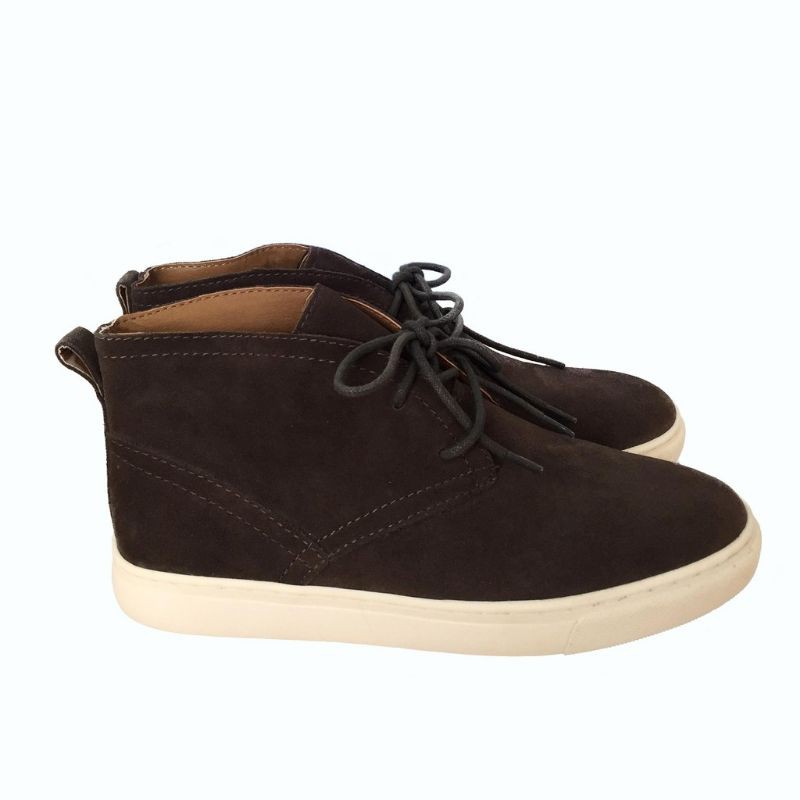 Giày boot cổ thấp da bò lộn xuất xịn cao cấp Lucky Brands kiểu dáng Unisex