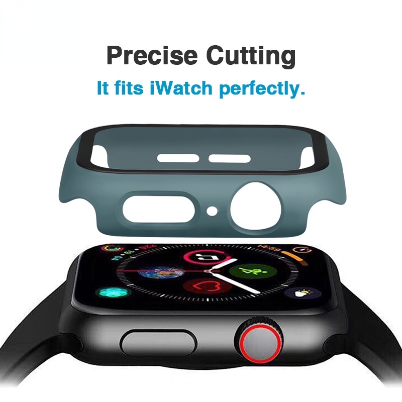 Ốp Bảo Vệ Màn Hình HD Cho Apple Watch Series 7 6 5 4 3 2 1 SE 41mm 45mm 42mm 44mm